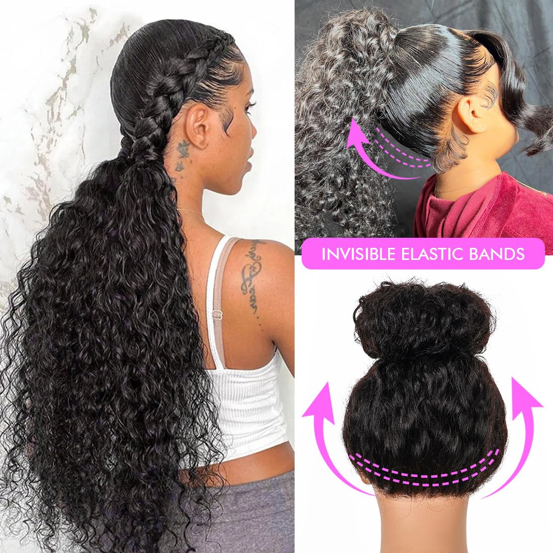 GK Burmese Curly 13x6 HD Lace Frontal Glueless Wigs Kinky Curly Pre Plucked Human Hair for Women Lace Frontal Wigs 180 Density Human Hair with Baby Hair #SummerVibes