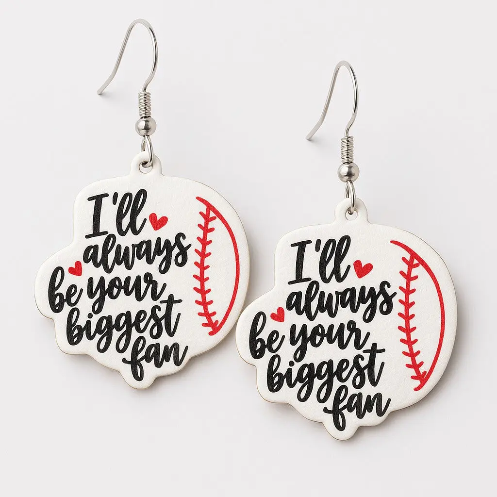 Baseball Earrings