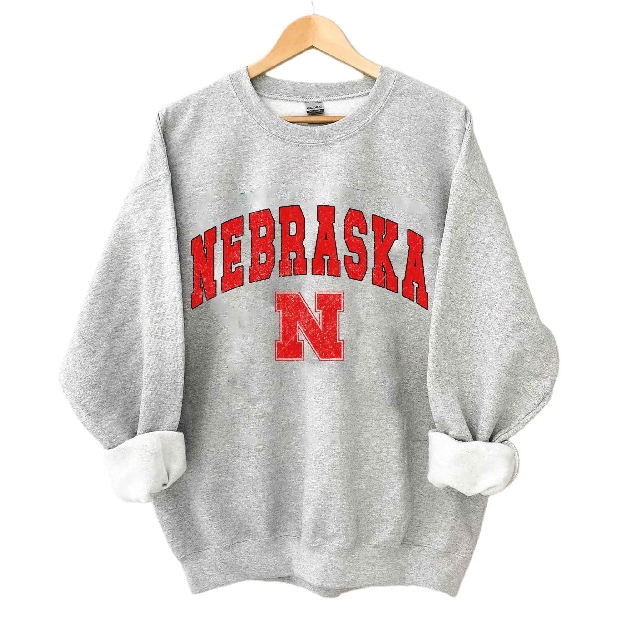 Vintage Nebraska Sweatshirt, Sweatshirt, University Sweatshirt, Sweatshirt for Fan, College Outfits Fall, Vintage Clothing, Gift For Fans