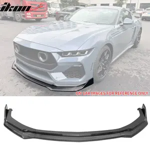 Front Bumper Lip for Ford Mustang 2024-2026 3PC Carbon Fiber Print Spoiler