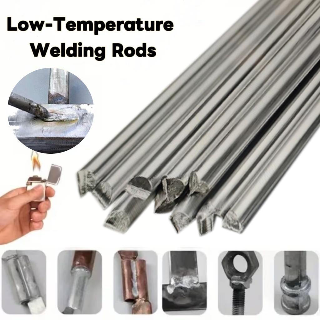 6 Pieces Low Temperature Universal Welding Rods,Metal Welding Arc Equipment, Easy Melt Aluminum Rods,Arc Welding Equipment and Accessories for Stainless Steel Iron, Beginner and Pro