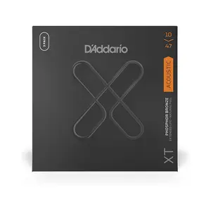D'Addario XTAPB1047 XT Acoustic Guitar Strings, Light, 10-47, 3 Sets