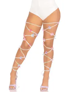 Leg Avenue Women's Lingerie Butterfly Leg Wraps