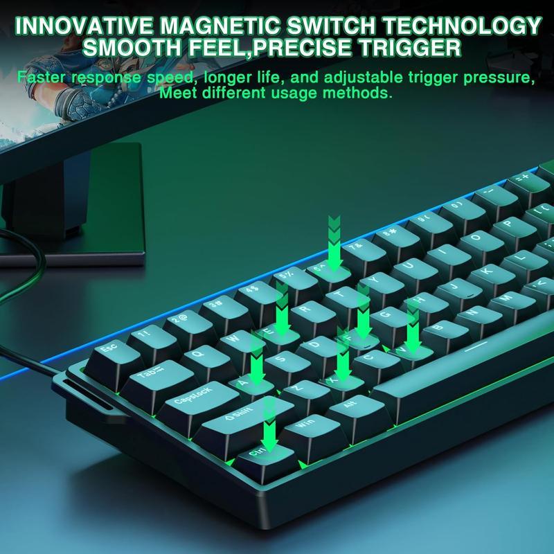 DICHEN DC67 Magnetic Switch Mechanical Keyboard – 8000Hz Polling Rate ...