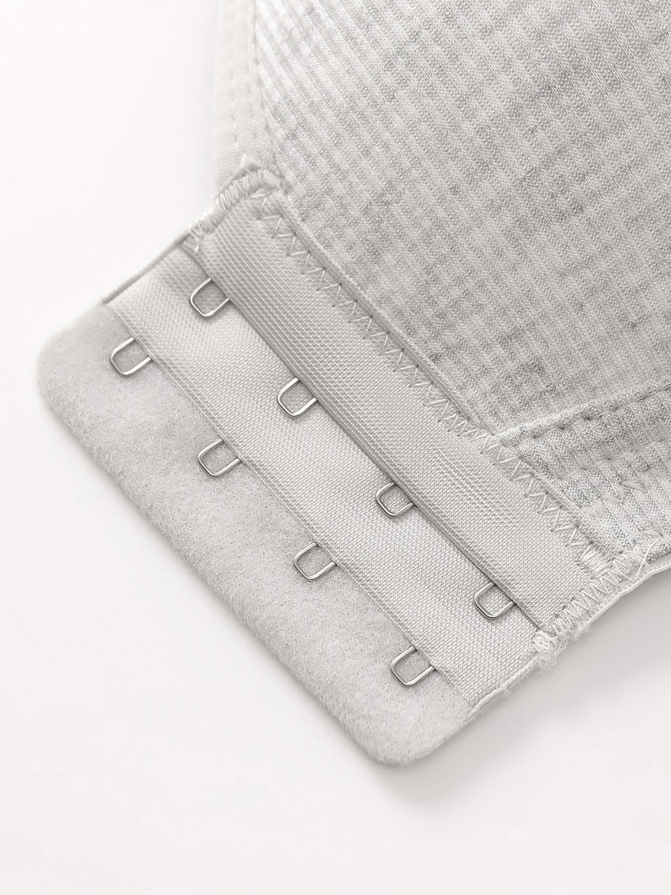 1PCS Women's Solid Hook & Eye Front Push Up Bra, Soft Casual Comfortable Elegant Breathable Wireless Lingerie Top for Daily Wear, Bra Pack,Women's Lingerie for All Seasons, Pushbra,Womenswear, Unlined Bra, Wireless Underwear Bras