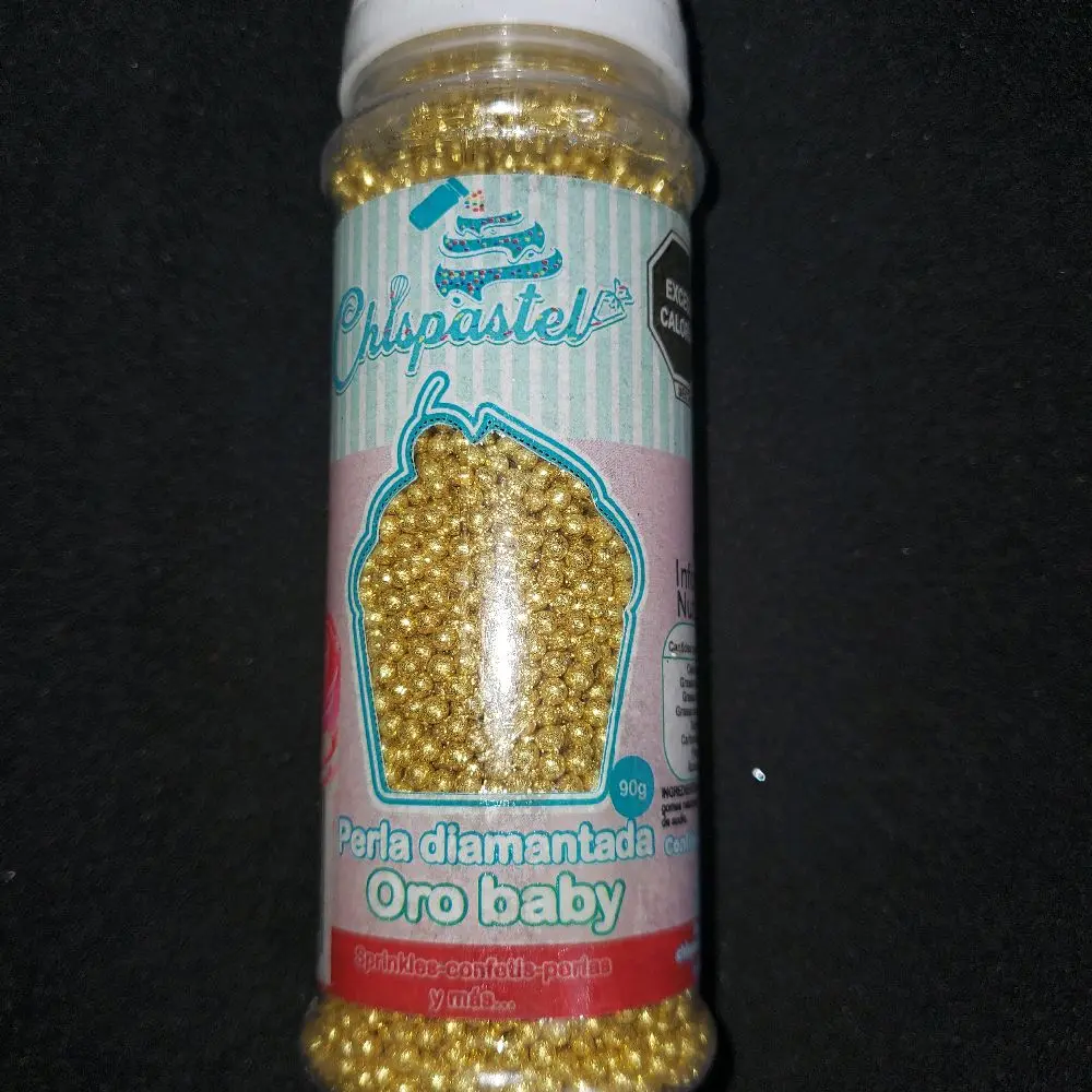 Edible Glitter Mini Pearls for Desserts - Gold (Oro) Diamantada Pearls for Your Dessert Needs