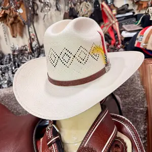 SOMBRERO VAQUERO CUERNOS CHUECOS 100X JOHNSON DE PALMA