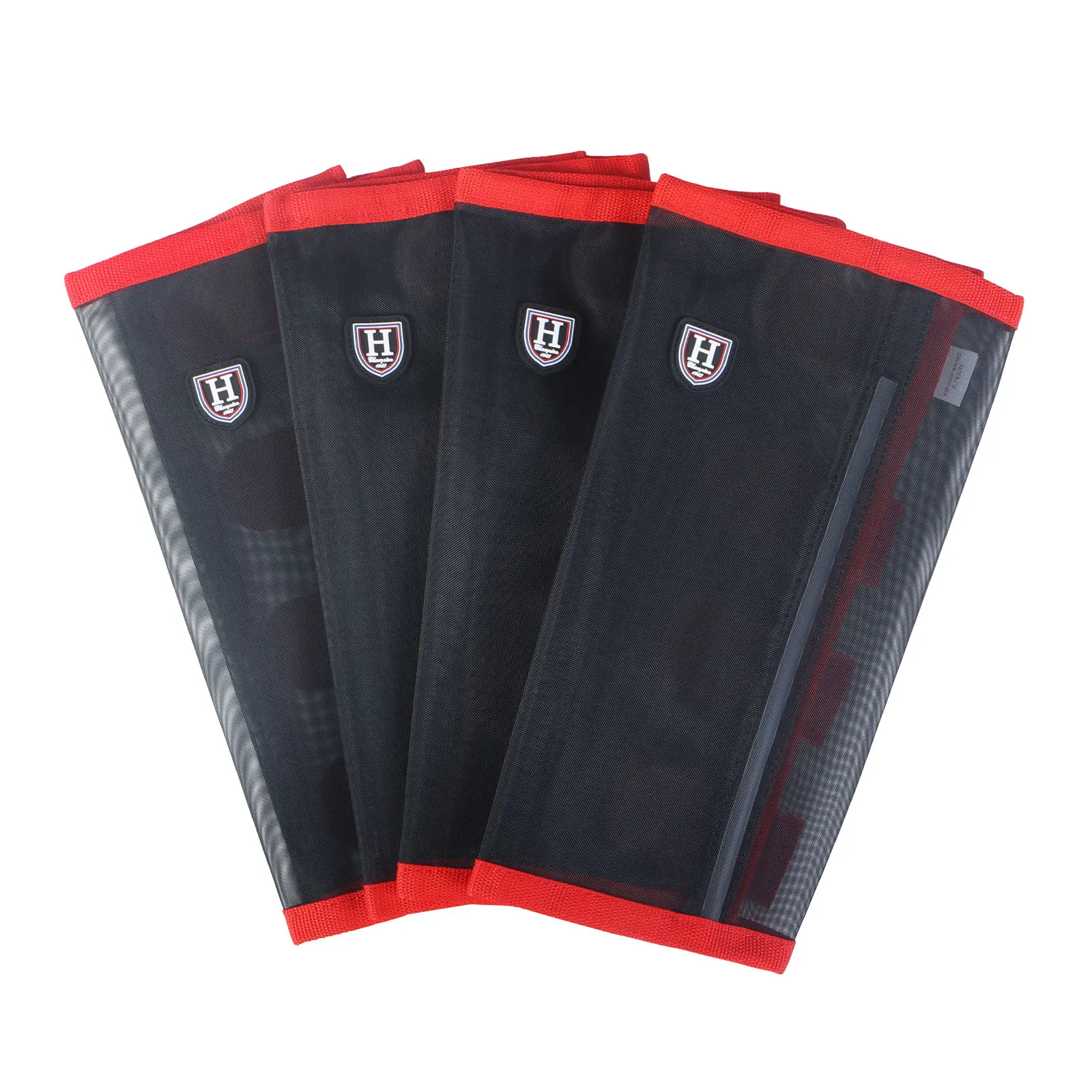 Harrison Howard Loose-Fitting Horse Fly Leggings Set of 4 Breathable Fine Mesh Leg Guards Stay-On Comfortable Fly Boots