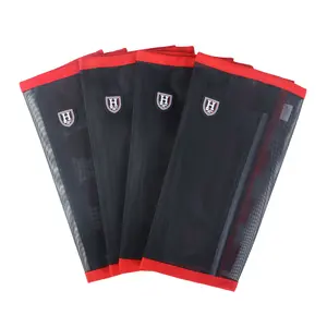 Harrison Howard Loose-Fitting Horse Fly Leggings Set of 4 Breathable Fine Mesh Leg Guards Stay-On Comfortable Fly Boots