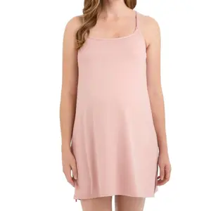 Ultra Soft Maternity & Nursing Lounge Dress – Comfortable Pregnancy Sleepwear”