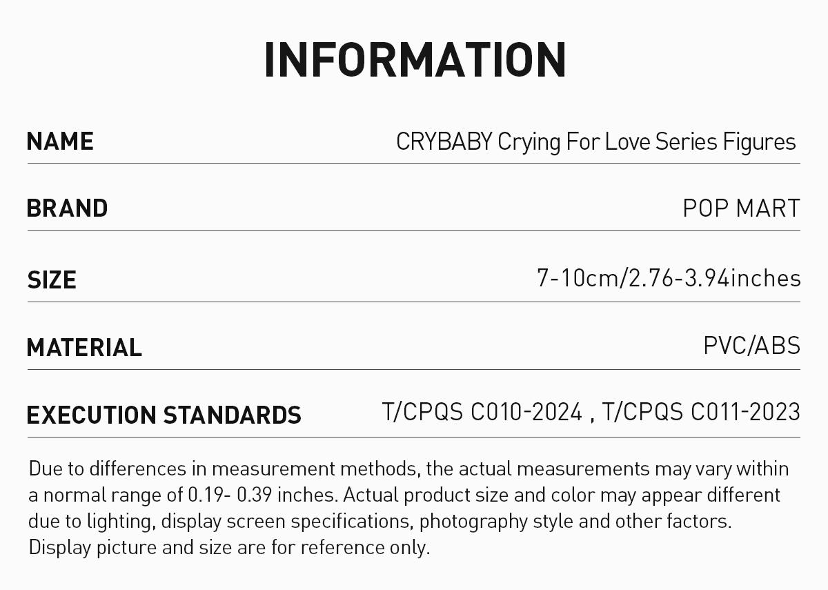 [Spanish]-CRYBABY Crying For Love Series Figures Figuras Coleccionables