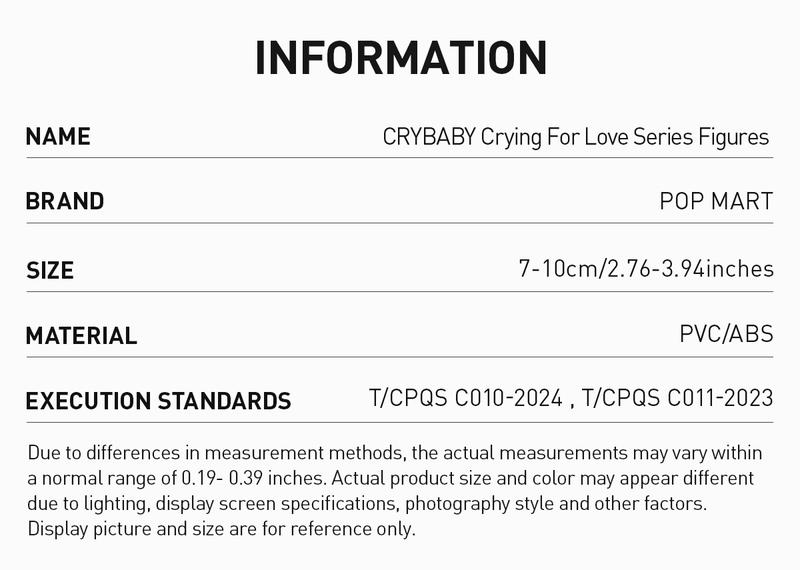 [Spanish]-CRYBABY Crying For Love Series Figures Figuras Coleccionables
