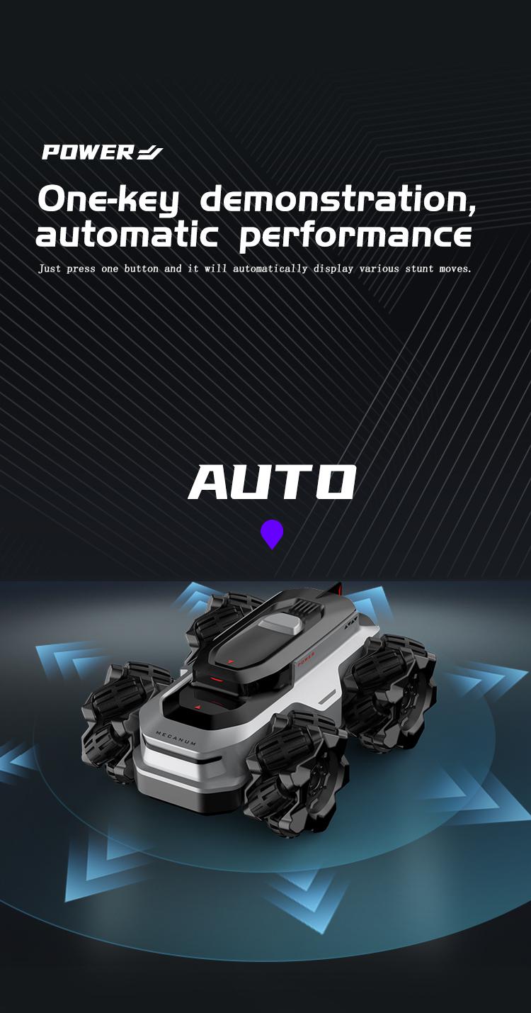 BRRRRT Amphibious Remote Control Car 4WD Waterproof RC Vehicle 360°Rotation RC Truck Stunt Car 2.4 GHz Remote Control Boat for 5 6 7 8 9-12 Kids Girls Boys Gift All Terrain Water Beach Pool Toy