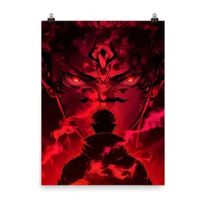 Yuji Itadori Sukuna Jujutsu Kaisen Anime Matte Paper Poster
