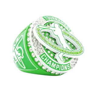 GEN26C Baseball Green&White Tournament Champions Ring