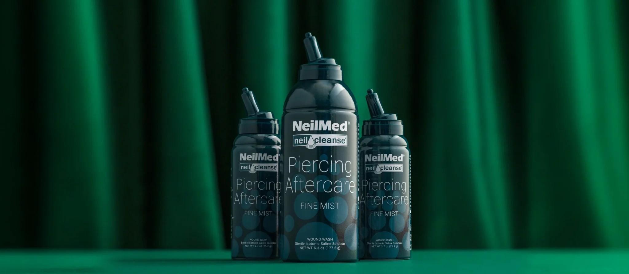 NeilMed Piercing Aftercare Fine Mist Spray 75ml Sterile Saline Solution for Gentle Piercing Aftercare - Healing Vegan & Preservative-Free Moisturizers Cleansing Hydrating Moisture NeilMed Piercing Aftercare Fine Mist Spray 75ml Sterile Saline Solution for Gentle Piercing Aftercare - Healing Vegan & Preservative-Free Moisturizers Cleansing Hydrating Moisture