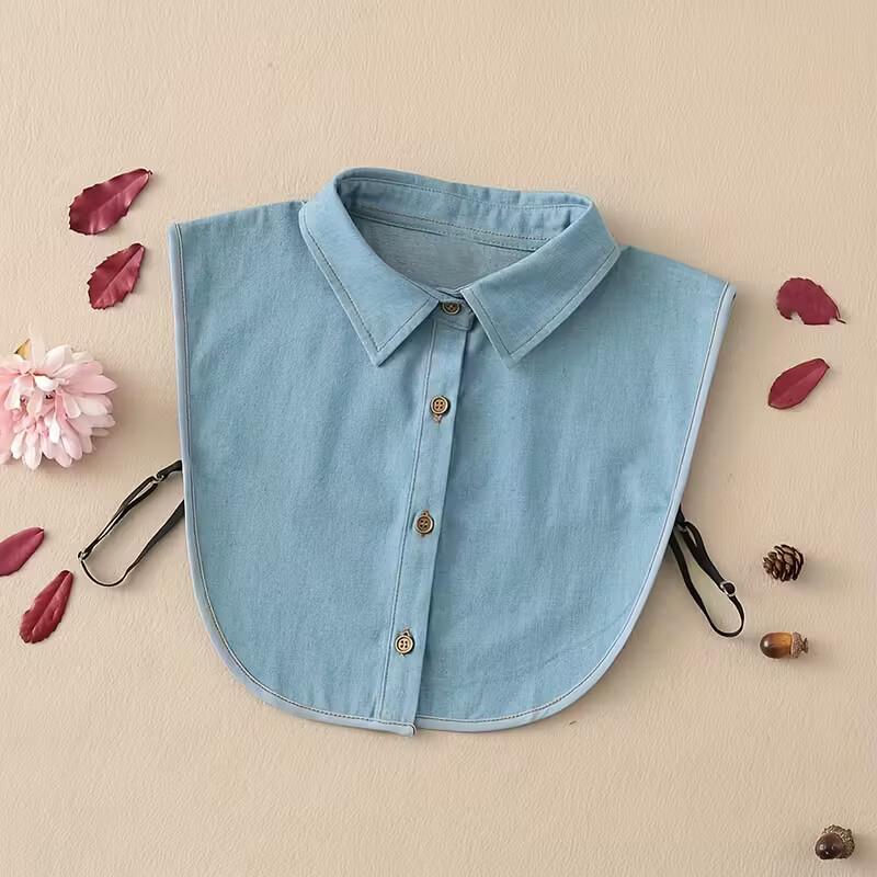 Fake Collar Shirt Collar for Blouses & Sweaters Structured Collar Piece to Turn Tops into Dresses One Size Fits 85-140 catties Practical Accessorize