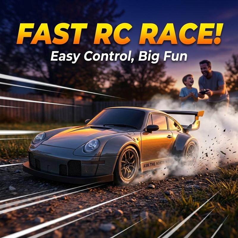 【Gifts RC Cars】1:24 Scale 4WD Remote Control Car For 3-15,RC Drift Car with LED,Your Kids Will be glued to their new toys and CAN'T put the gift down!Their EVEN too busy to pester you to play with them#Christmas gifts for grandkids#Toys Gift Preferred
