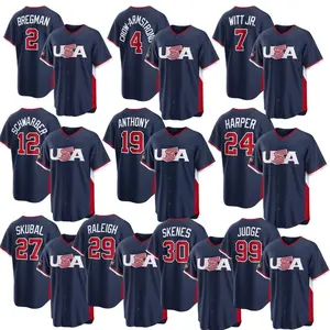 Team USA Baseball Jersey 2026 World Baseball Classic Navy Stitched Fan Shirt, USA Baseball Team Uniform Jersey, Baseball Fan Apparel Gift For Men Women USA Baseball Fans