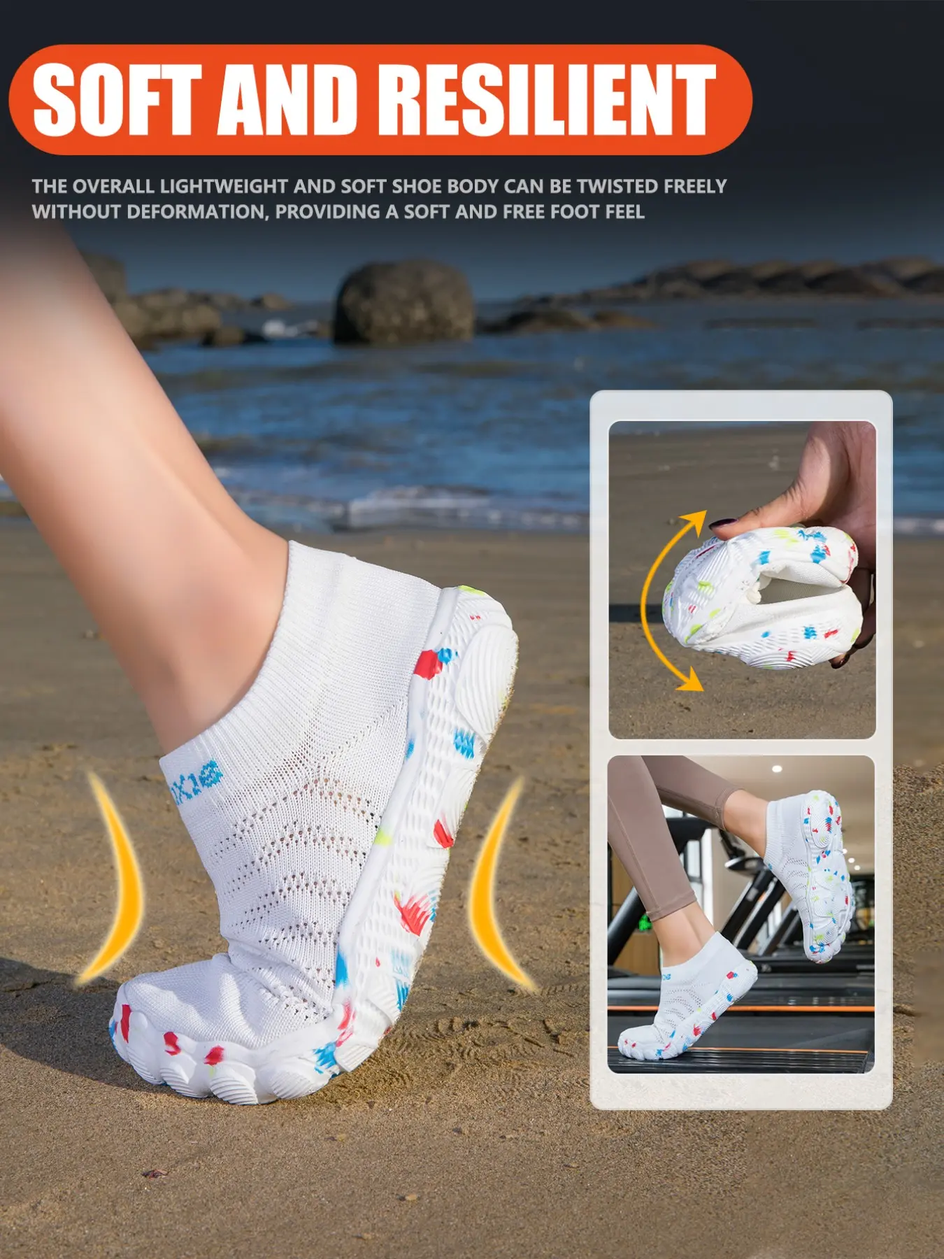 Women Men Asymmetrical Waterproof Shoes, Breathable Wide Toe Minimalist Running Sneakers, Comfort Design Zero Drop, Ideal for Outdoor Activities