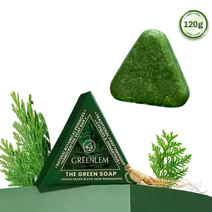 Anti Hair Loss Shampoo Bar – 14 Herbal Extracts — Usma Grass, Polygonum Multiflorum & Tea Tree Extract, Reduces Hair Fall, for Thinning Hair, Sulfate-Free, Herbal Hair Growth Soap 120g Haircare Cleansing Conditioner Biotin Hair Conditioner Bar bubble