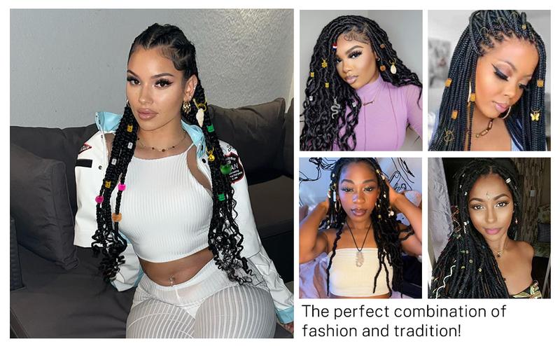 Hair Beads for Women Braided, Hair Jewelry for Locs, Colorful Hair Jewelry for Child, Metal Gold Silver Clips, Gold dreadlock jewelry for women, Hair Accessories for Braids, Gold Hair Cuffs