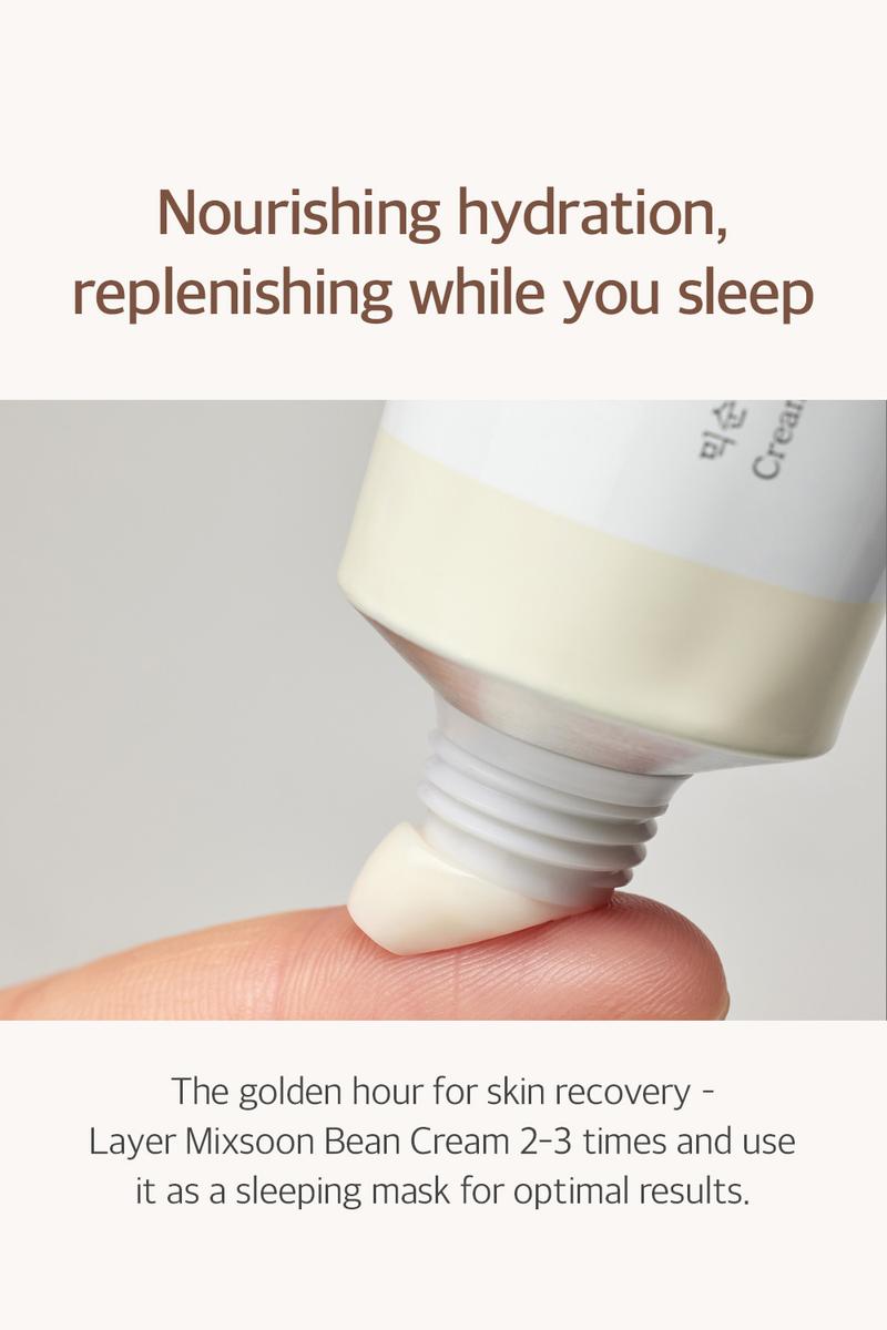 [mixsoon Official Shop] Bean Cream 2.19 fl.oz / 65ml - Intensive Facial Cream, Korean Moisturizer for Glass Skin