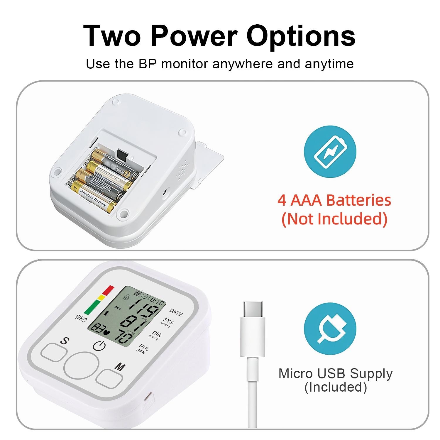 Blood Pressure Monitor, Blood Pressure Machine Upper Arm Large Cuff(8.8"-17.7"), High Automatic Blood Pressure Monitors Cuff for Home Use, (BP) Manual Arm Blood Pressure Monitors, 2 * 99 Memory