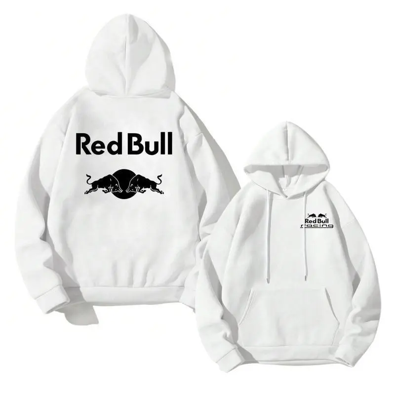 Print Black White Racing Unisex 2-Sides Hoodie, Vintage Racing Hoodie, Trendy Hoodie, Gift for Men Women