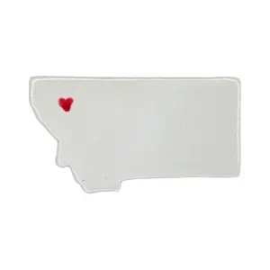 Bigfork Ceramic Fridge Magnet - Unique Handmade Montana State Decor Gift