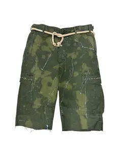 Long Stroke Studded Shorts