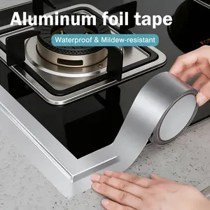 1 Count Aluminum Foil Tape, High-Temperature Resistant for Ductwork Repairs，Flexible for Contouring Around Pipes