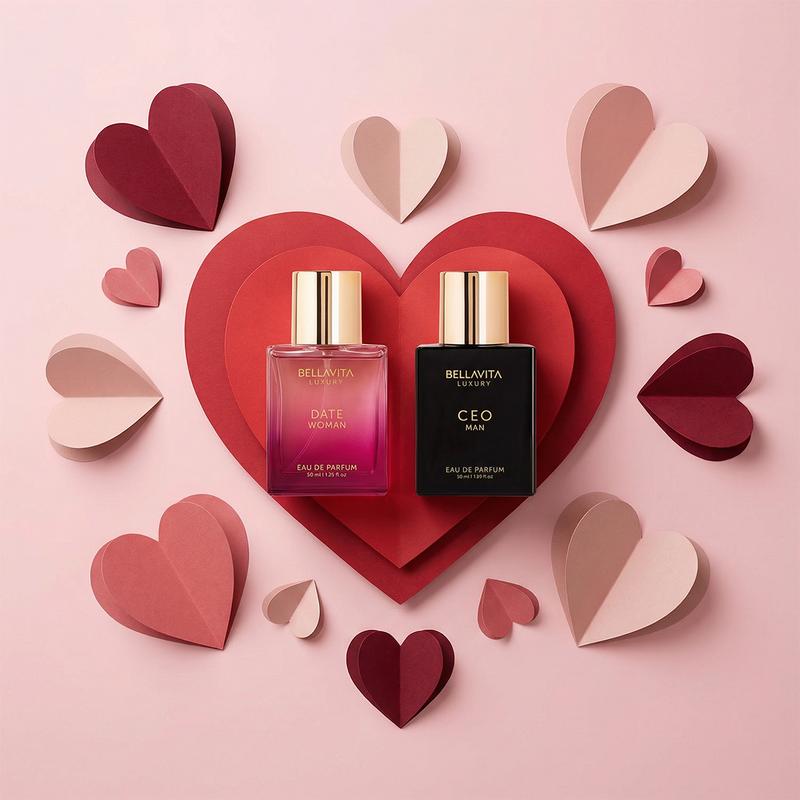 Bellavita Luxury CEO Man & Date Women Valentine Gift Set | Classic Perfume Duo 50ml Each | Power & Romance Combo | Couple Gift | Vegan & Cruelty-Free