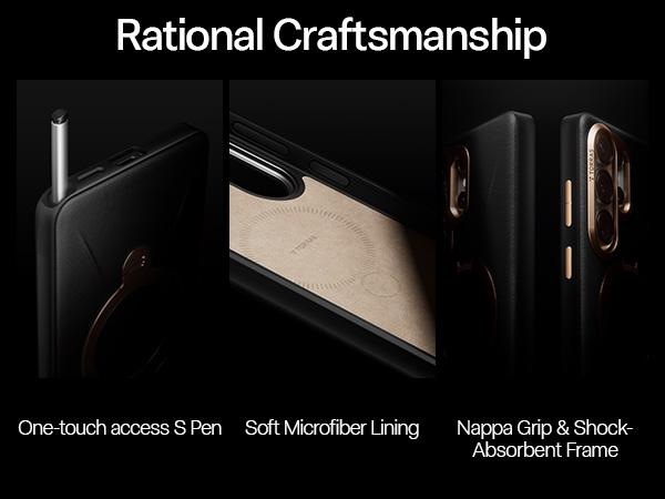 TORRAS Vegskin for Samsung S26Ultra with 360° Ring Stand & Protection 4-Meter Anti-Fall Shockproof Cover&Phonecase&Magesafe