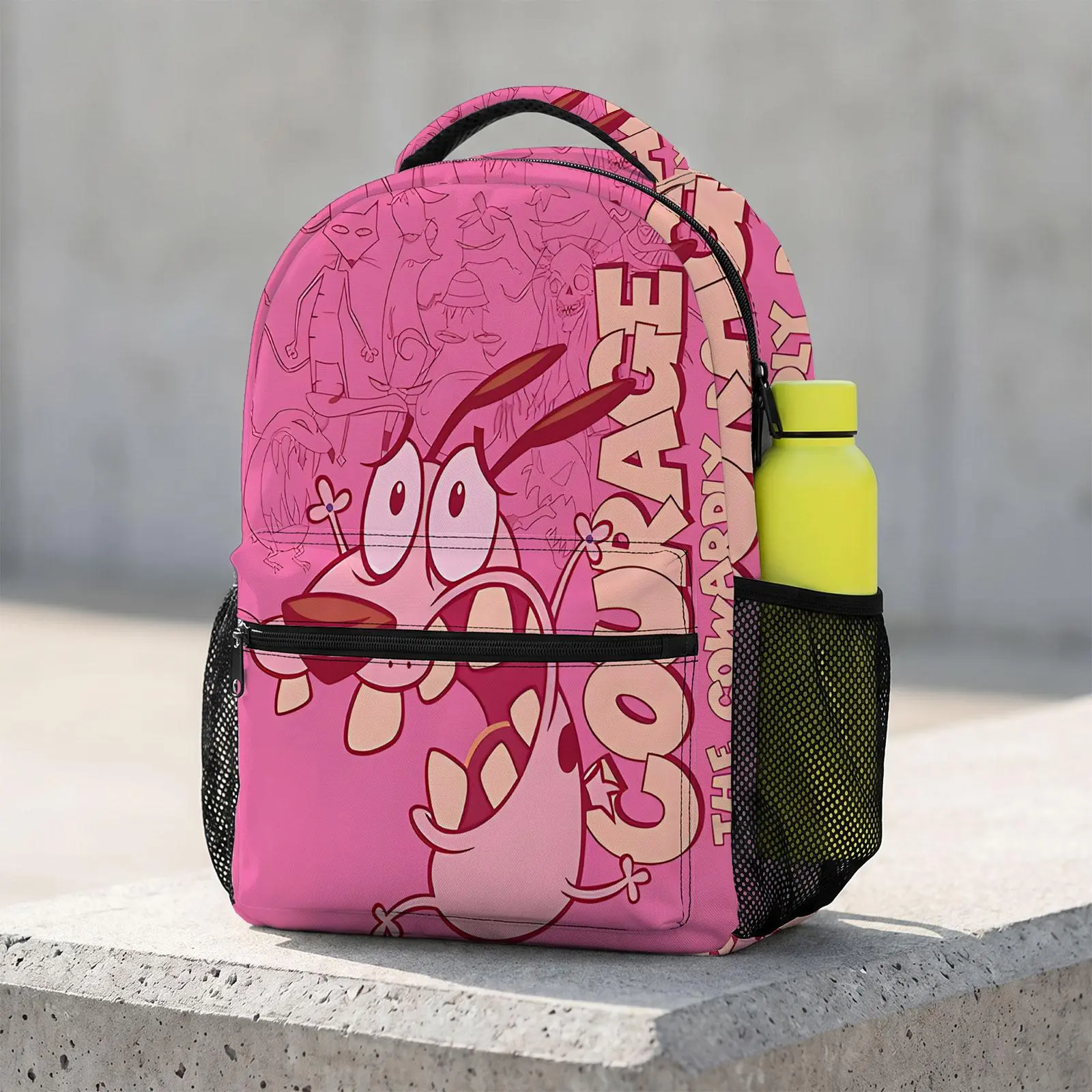 Kids Backpack - Cute Cartoon Aesthetic Print Durable Lightweight Laptop Daypack, Unisex for School Use