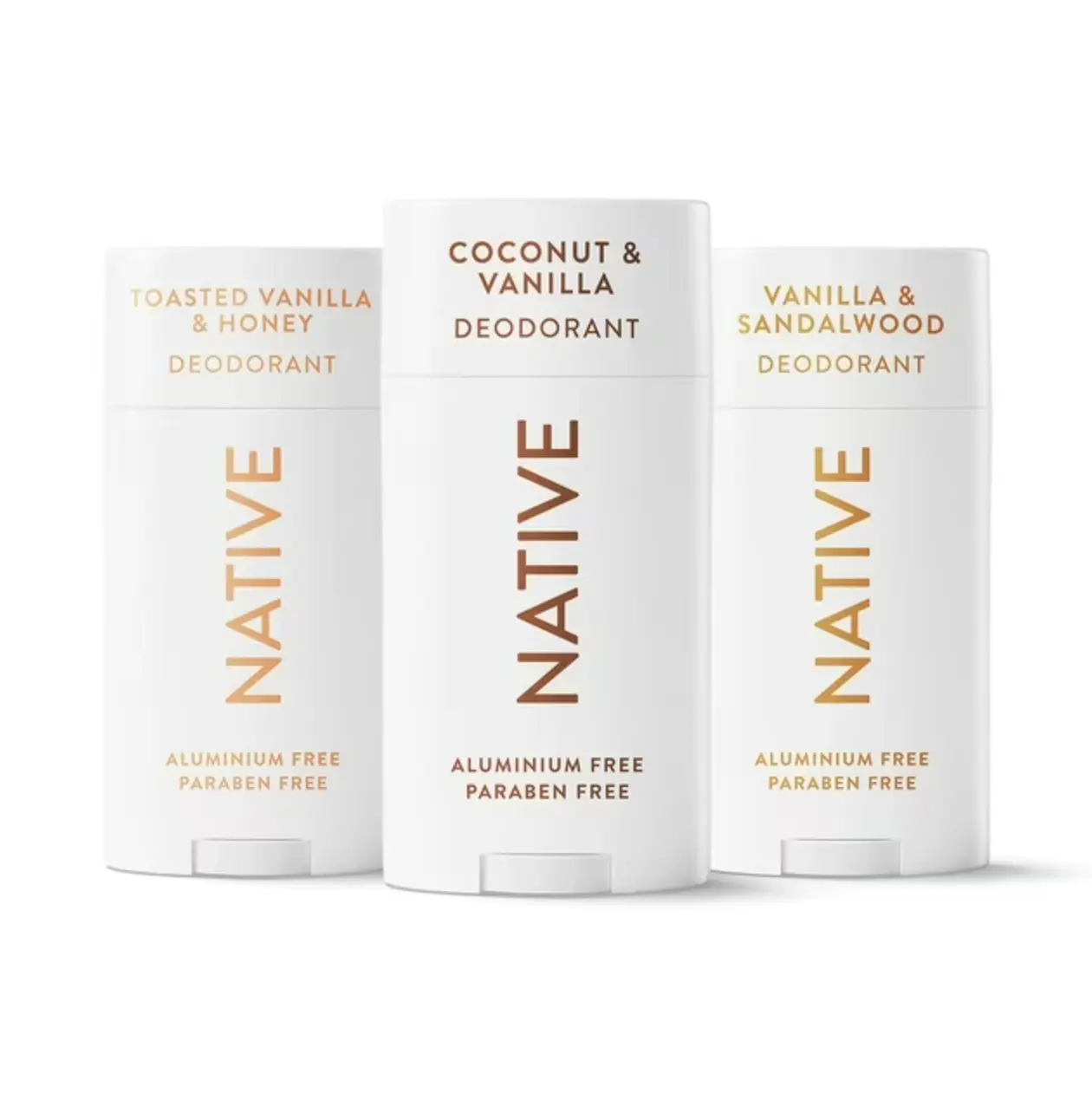 Native Aluminum-Free Deodorant Vanilla Variety Pack 2.65 oz 3 pk