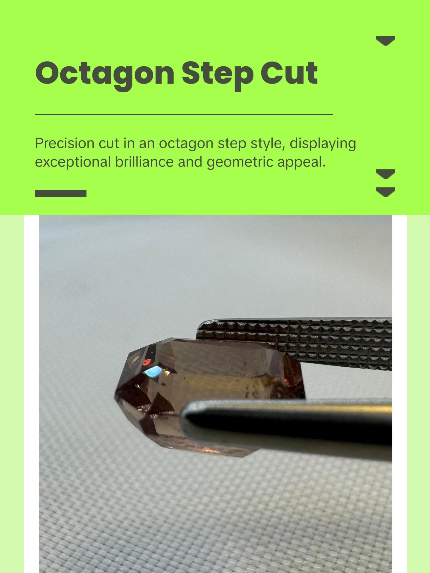 Natural Pyrope-Spessartite Color Change Garnet - 2.63ct - Octagon Step Cut