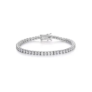 9066 Streetwear Staple Tennis Bracelet Full Sparkle Finish Lightweight Bling for True Hypebeasts Trendy Accessory 9067