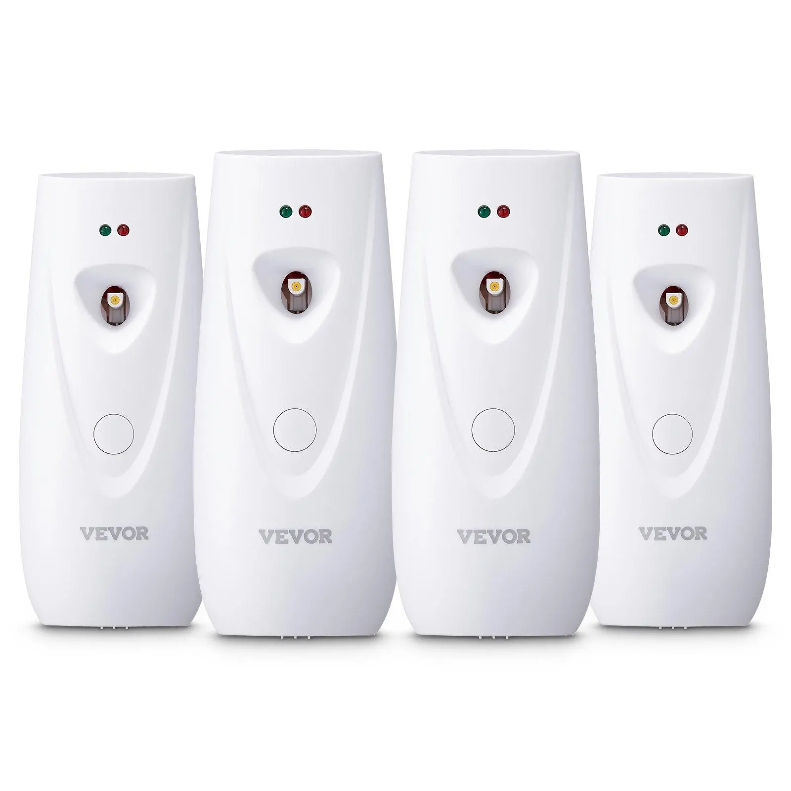 【SummerFinds】VEVOR Automatic Air Freshener Spray Dispenser,  , 4-Pack, Wall Mounted or Free Standing, Battery Operated, Multiple Time Settings for Home, Indoor, Bathrooms, Offices, Hotels, Commercial Places, White