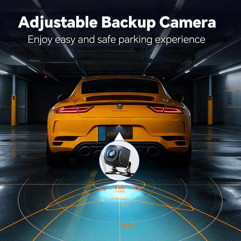 【New Year Gifts】PASLDA Apple Carplay Screen for Car, 7" HD Portable Car Stereo Touch Screen with Wireless Android Auto, Backup Camera, Car Video Player with Voice Control, Mirror Link, Bluetooth, GPS Navigation Suitable For Daily Driving And Traveling