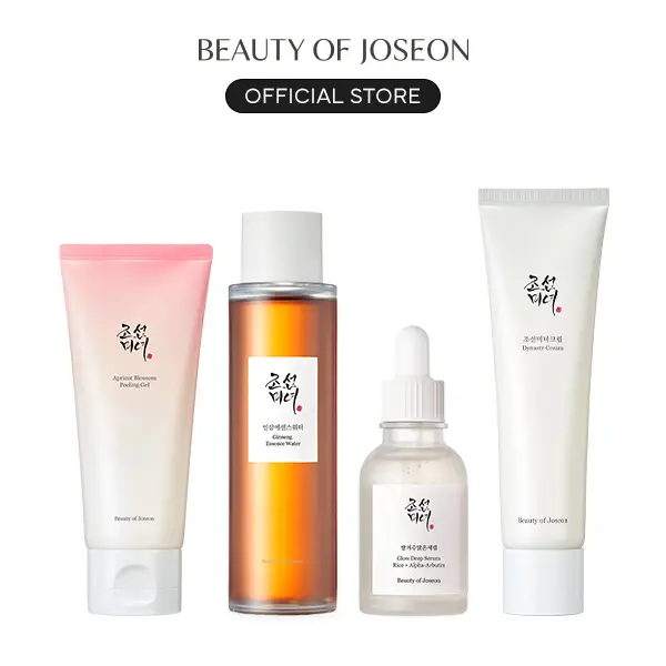 [Beauty of Joseon Official] Peel & Glow Set (Peeling Gel + Ginseng Toner + Glow Deep Serum + Dynasty Cream) | Remove Blackheads,  Moisturize, Nourish, Brightening Kit, Glow Glass Skin Care