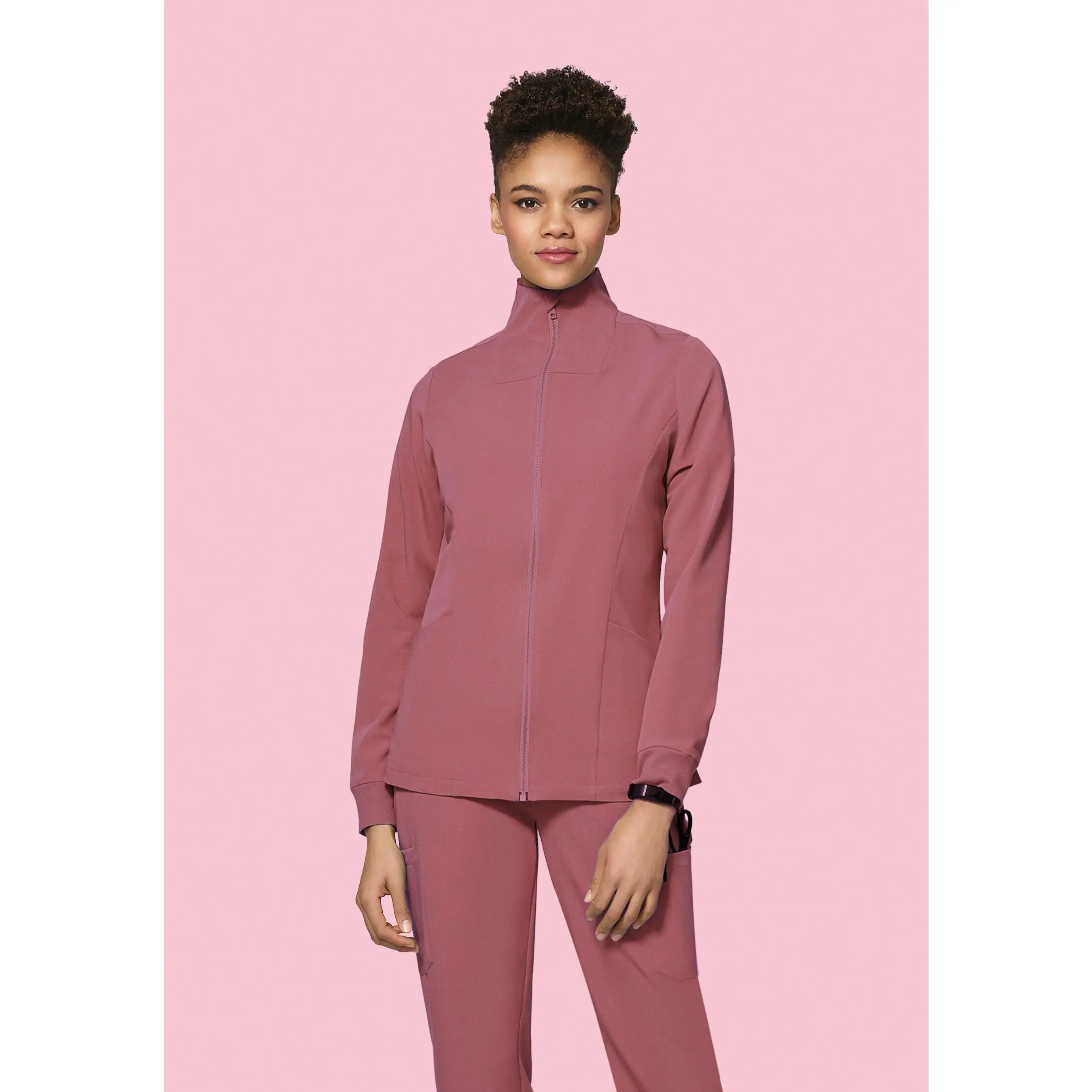 Women's Modern Scrub Jacket Mauve