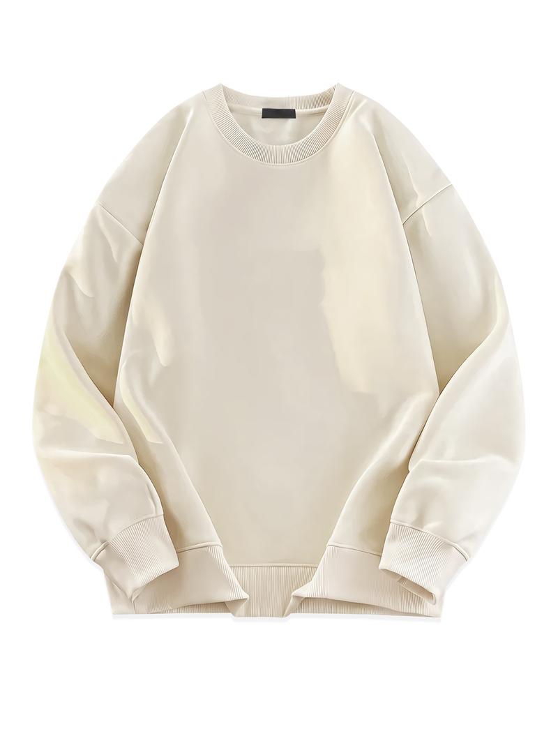 CCCMAI Casual Long Sleeve Crewneck Pullover Sweatshirt for Women & Men Festival Gift Available in Multiple Colors Men's Clothes for Daily Wear