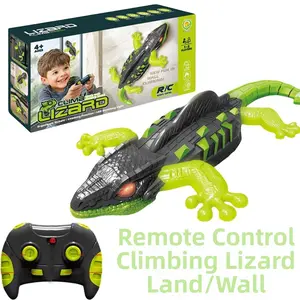 Wall Crawler Gecko, Winktoys Remote Control Toy, Electric Lizard Toy with LED Glowing Eyes, 360° Spin, Animal Toy, Fun Indoor Toy, Gift Idea, Party Toy, Cool Gifts, Family Fun,Easter