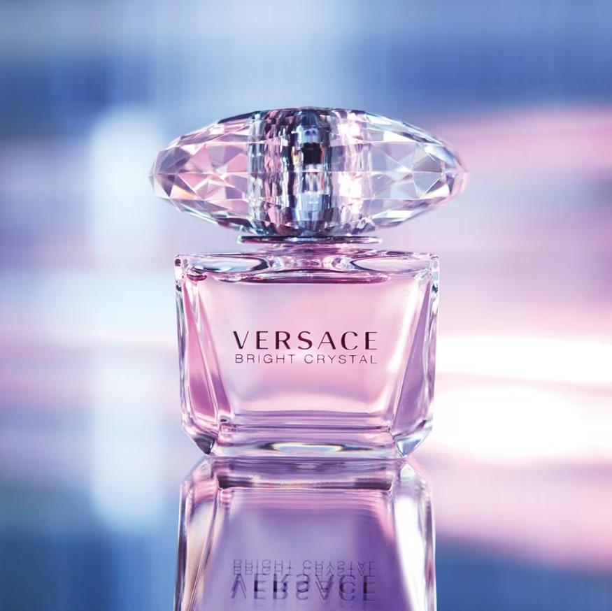 Versace Bright Crystal Eau de Toilette 3 Oz for Women Tester Long Lasting Fresh Floral Fragrance with Yuzu & Lotus Notes - Cosmetic Scented