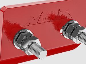 Nilight Trailer Hitch Tightener for 2 Inch Trailers Hitches Mount Anti Rattle Heavy Duty Steel with Rubber Cover Red U Bolt Glossy Coating Plate Electrophoresis Anti-Rust Triple Protective