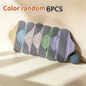 6pcs Leak-Proof & Waterproof Washable Incontinence Pads with Graphene Aseptic Technology for Elderly Care Comfort Hygiene