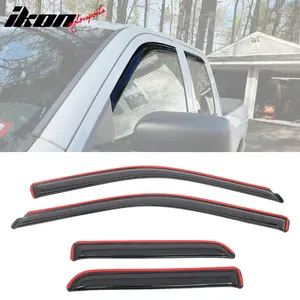 Window Visors for Dodge Ram 1500 Classic Quad Cab 2009-2024 Smoke Acrylic