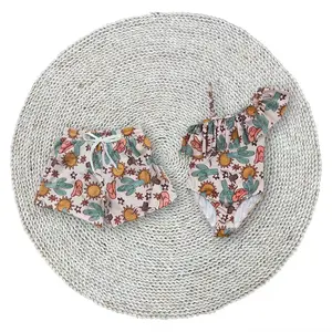 Baby Girls Western Cowgirls Cactus Sun Print Straps One Piece Ruffle Bikini Swimsuits Swim Wear Sibling Matching Boys Trunks