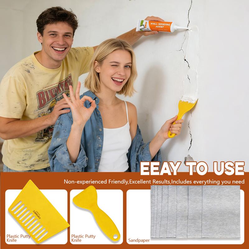 Drywall Patch Repair Kit 250g Wall Mending Agent Multi-functional Quick-drying Paste Adhesive Heavy Duty Concrete Sealant Waterproof Self-adhesive
